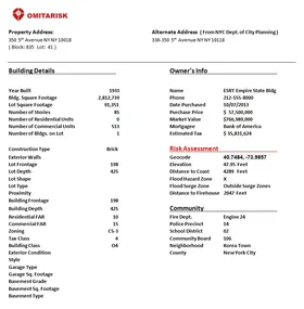 Preview of the 350 5th Avenue property report